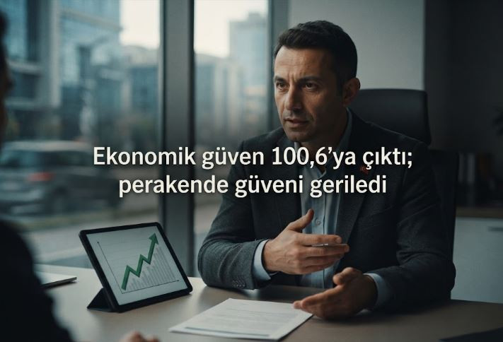 Ekonomik güven 100,6'ya çıktı; perakende güveni geriledi