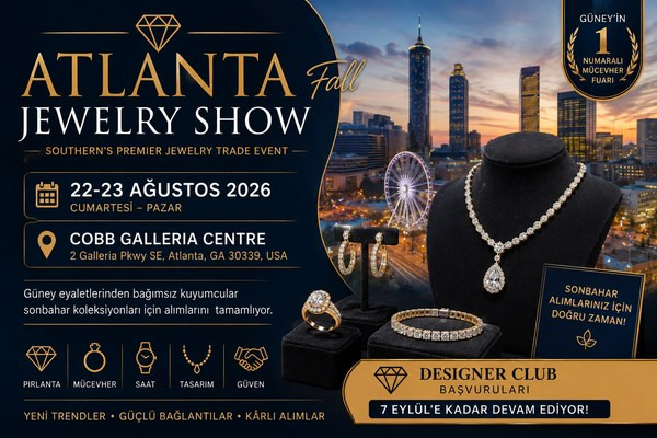 Atlanta Jewelry Show Fall bugün tamamlanıyor: Bölgesel alıcı trafiği öne çıktı