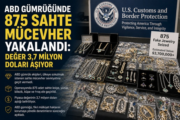 ABD gümrüğünde 875 sahte mücevher yakalandı: değer 3,7 milyon doları aşıyor