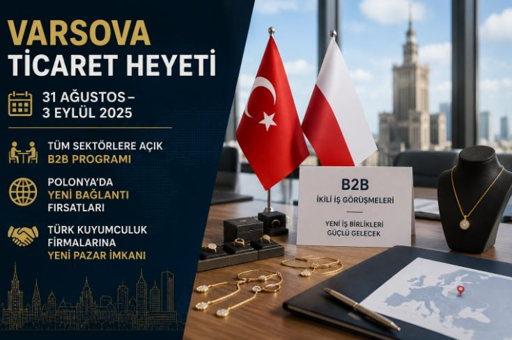 Varşova ticaret heyeti 31 Ağustos’ta: kuyumcuya B2B fırsatı