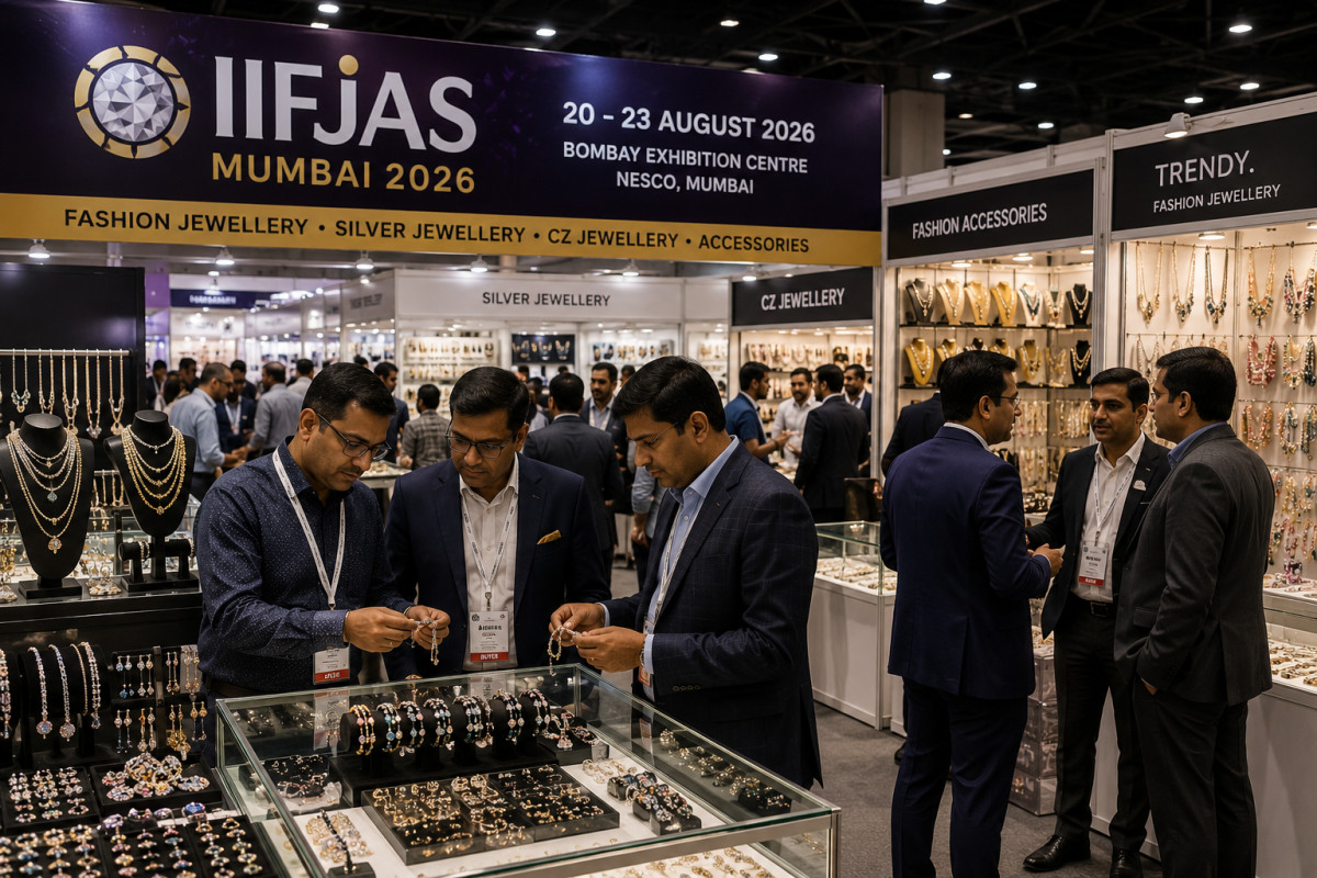 IIFJAS Mumbai 2026 bugün açıldı: Moda takı ve aksesuar ticareti buluştu