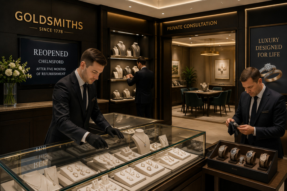 Goldsmiths Chelmsford mağazasını beş aylık yenilemenin ardından yeniden açtı