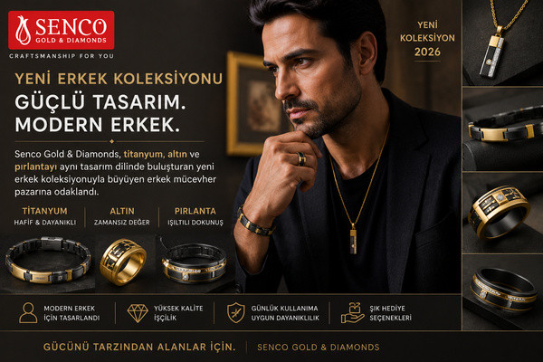 Senco’dan titanyum, altın ve pırlantalı erkek koleksiyonu