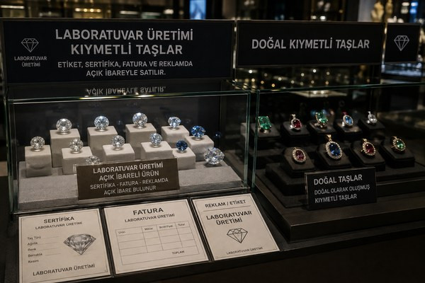 Lab-grown taşlarda ayrı vitrin zorunluluğu kuyumcu mağazalarını yeniden düzenliyor