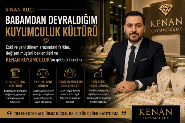 Babadan oğula kuyumculuk: Sinan Koç, Kenan Kuyumculuk’un değişen hikâyesini anlattı