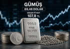 Gümüş 69,48 dolarda tutunuyor: gram fiyatı 107,8 TL’ye yakın