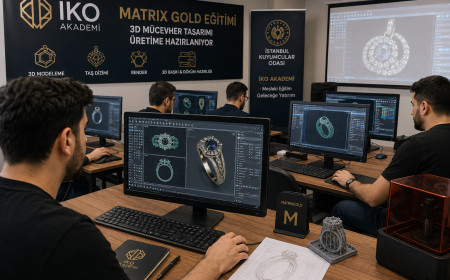 İKO’nun Matrix Gold eğitiminde 3D mücevher tasarımı üretime hazırlanıyor