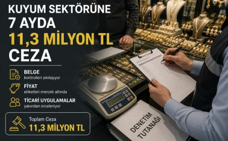 Kuyum sektörüne 7 ayda 11,3 milyon TL ceza: belge, fiyat ve ticari uygulamalar mercek altında