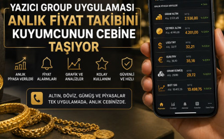 Yazıcı Group uygulaması anlık fiyat takibini kuyumcunun cebine taşıyor