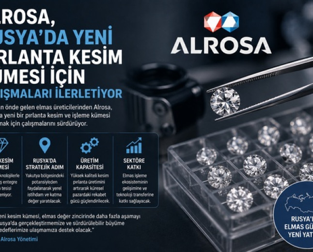 Alrosa Rusya'da yeni pırlanta kesim kümesi için çalışmaları ilerletiyor