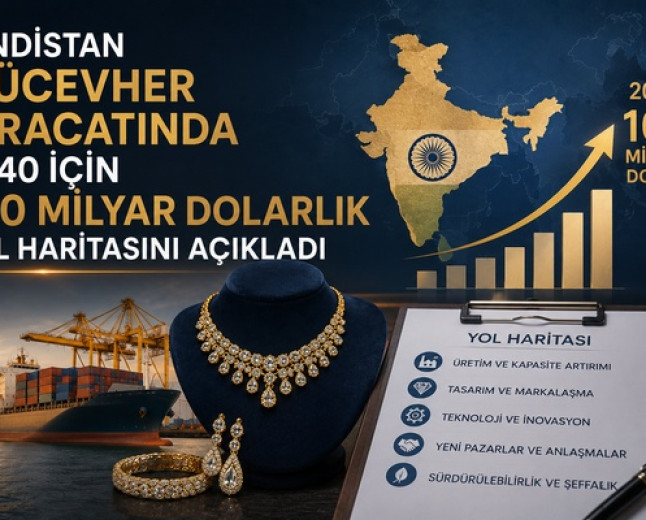 Hindistan mücevher ihracatında 2040 için 100 milyar dolarlık yol haritasını açıkladı