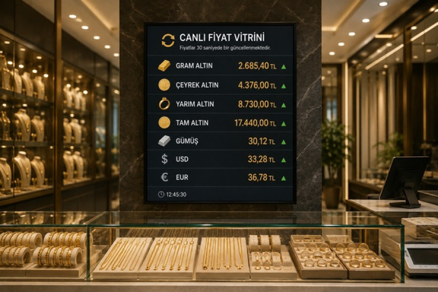 Zümrüt Kuyumculuk Ümraniye’de canlı fiyat vitriniyle dijital mağazacılığı güçlendiriyor