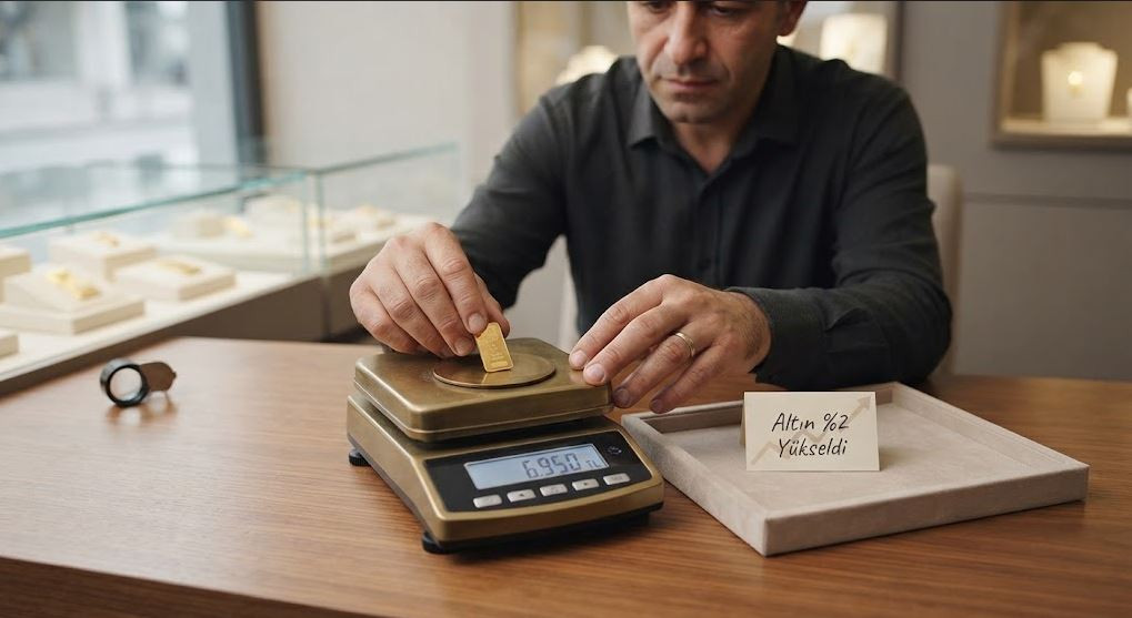 Altın %2 yükseldi; teorik gram 6.950 TL çevresine çıktı