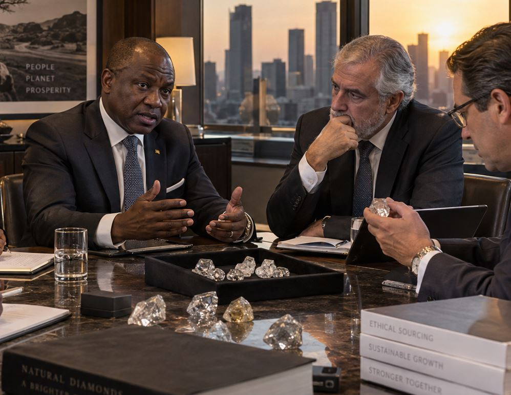 Botswana doğal pırlanta için De Beers istikrarını vurguladı