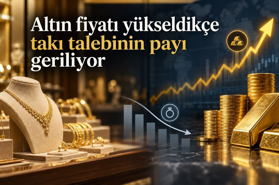 Altın fiyatı yükseldikçe takı talebinin payı geriliyor