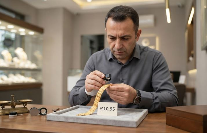 22 ayar altın ağustosta kuyumcu tezgâhında %10,95 yükseldi