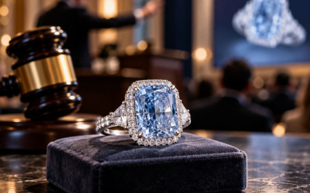 8,03 karat mavi pırlantaya 2,6 milyon dolara kadar tahmin
