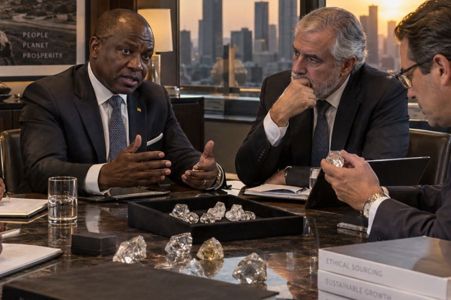 Botswana doğal pırlanta için De Beers istikrarını vurguladı
