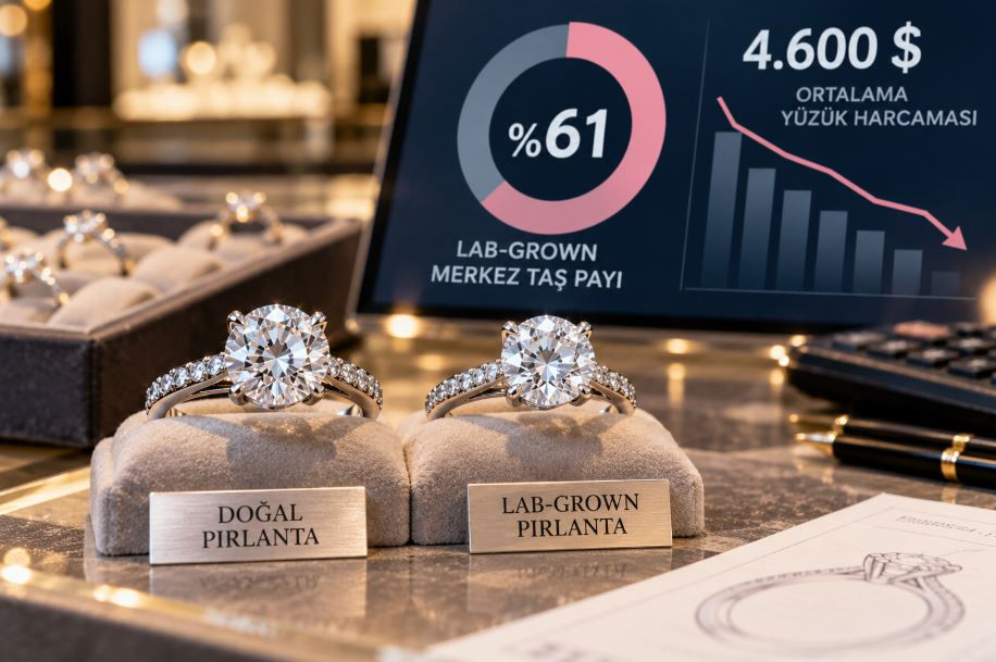 Nişan yüzüğünde lab-grown payı ABD’de yüzde 61’e yükseldi