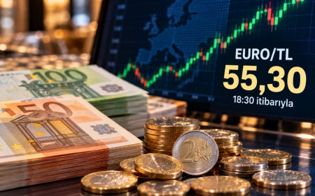 Euro/TL 18:30 itibarıyla 55,3 lira bölgesinde kaldı